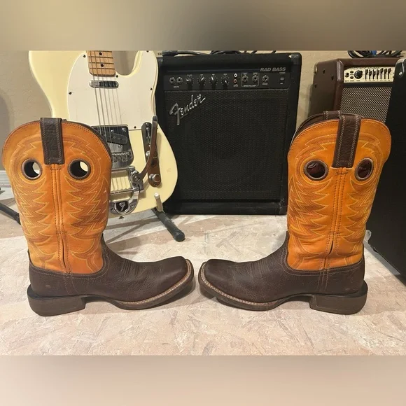 Durango Brown and Red Western Boots - Picture 8 of 13